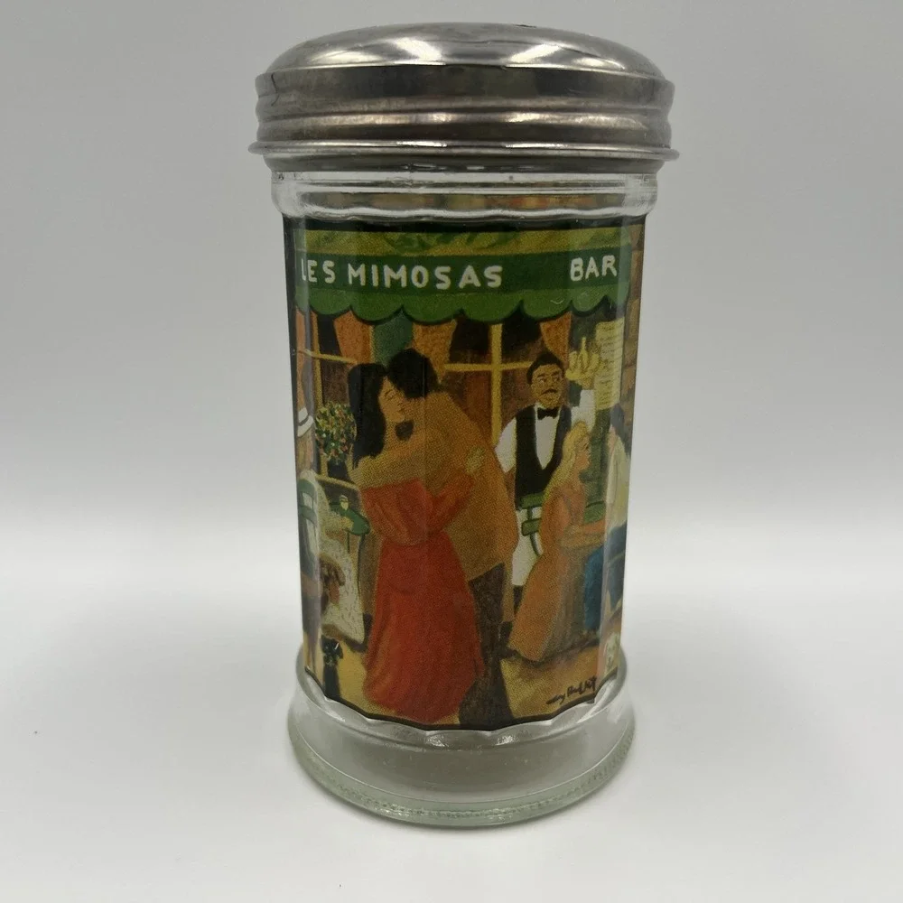 Vintage Large Hole Painted Parmesan Cheese Shaker‎ Beautiful